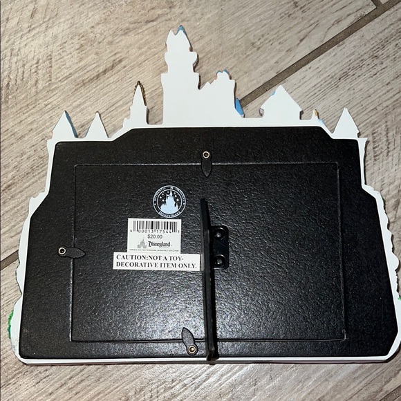 VINTAGE 2009 Disney Castle Silhouette Picture Frame Disneyland Tinkerbell - Picture 2 of 4